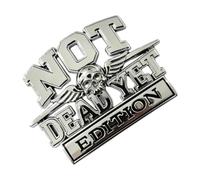 Car Emblems and Badges | Not Dead Yet Edition Metal Decorative Badge | Car Emblems for Truck Tailgate Vehicles Men Auto Bumper Grille Pickups Suv Motorcycle