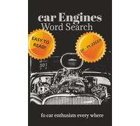 car engines word search puzzle: word searches with Easy to Read about car engines, Performance and more|6x9 110pages |50 + Puzzles...Gift for ... that anybody who loved cars and engines