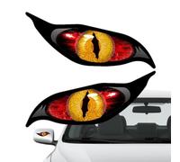 Car Eye Sticker - Scary Simulation s Reflective Decal For Vehicle Body Window, 2 Pcs Realistic Eyes Stickers Cover, Vinyl Car Decoration For SUV Truck