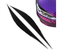 Car Eyebrows For Headlights | 14.49 x 1.38 x 0.12 InchAuto Headlight Eyelid Eyebrows Sticker Decor | Carbon Fiber Texture Car Headlight Eyebrow Decoration Strip For Sun, Rainy Days, And Inclement
