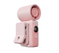 Car Fan | 360-degree Rotation Small Ventilation Tool | Rechargeable Handheld LED Display Car Clip on Fan | for Kids, Students, Summer, Travel, Cars Driving, Beach, Dorm, Classroom