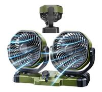 Car Fans That Blow Cold Air 360 - Degree Rotating Low Noise Double Head In
