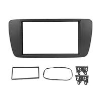 Car Fascia 2DIN Audio DVD Modified Panel Frame Replacement for SEAT 2008-2015, ABS Radio Face Plate with Dustproof Design, Fits Original Dashboard Mount
