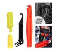 Car Fuse Puller Set - 4 Piece Fuse Clip Tool | Automotive Fuses Extractor Tools | Universal Fuses Puller Tool Medium & Small Size Replacement For Car Motorbike | Insulated Non-Slip Handle