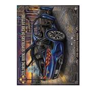 car garage coloring book for boys: future cars coloring book