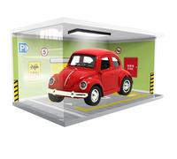Car Garage Display Case With LED Lights - 1:64 Scale Parking Lot Display Stand, Dust-Proof Acrylic Car Show Case & Diorama Garage Scene Model For Living Room Decor