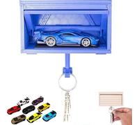 Car Garage Key Holder with Opening Door,garage Key Holder,Funny Wall Mount Car Garage Key Rack,3D Printed Key Organizer Wall Mount,Easy Installation Key Rack for Entryway,Le auto sono casuali-D