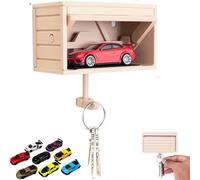 Car Garage Key Holder with Opening Door,garage Key Holder,Funny Wall Mount Car Garage Key Rack,3D Printed Key Organizer Wall Mount,Easy Installation Key Rack for Entryway,Le auto sono casuali-E