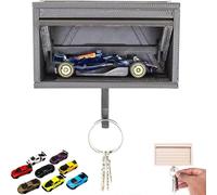 Car Garage Key Holder with Opening Door,garage Key Holder,Funny Wall Mount Car Garage Key Rack,3D Printed Key Organizer Wall Mount,Easy Installation Key Rack for Entryway,Le auto sono casuali-B