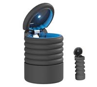 Car Garbage Can - Foldable Silicone Trash Bin with Secure Lid, Washable and Reusable Waste Container for Vehicles | Large Capacity Rubbish Holder, Creative Storage Solution for Car Interior, Home or O