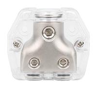 Car Ground Wire Distribution Block, Speaker Power Splitter, 1x0GA In 2x4GA Out - Alta Conduttività, Resistente alla Corrosione, Per Impianti Audio Auto
