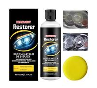Car Headlight Restoration Kit, 100ml Automotive Solution, Exterior Headlamp Scratch Remover with, Vehicle Headlight Cleaner, Restoration Fluid with Easy Application, Car and Truck