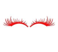 Car Headlights Eyebrows Un paio di adesivi per sopracciglia per i fari delle auto. Adesivi per ciglia sexy per la decorazione dei fari delle auto.(Eyelash Red)