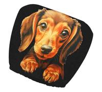 Car Headrest Cover -Car Interior Headrest Protector | Dog Printed Front Seat Headrestt Protectorr, Elastic Automotive Interior Protector For Drivers Comfort SUV Truck RV Travel Long Driving Road Trip