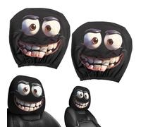 Car Headrest Cover - Halloween Headrest Covers | 1 Pair Automobile Headrestt Protector, Breathable Elastic Head Rest Covers for Auto Interior Decoration Driver Passenger Halloween Accessories Men