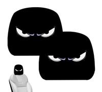Car Headrest Covers - 2 Piece Funny Decorative Protector | Creative Polyester Headrest Ornaments | Festive Auto Seat Interior Decoration For Cars, , Trucks, Trunk Décor, Christmas, Halloween & Eve