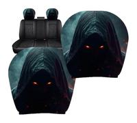 Car Headrest Covers Breathable Ghost Face Protectors 2-Piece