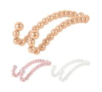 Car Headrest Hook - Pearl Backseat Hanger, Elegant Seat Organizer, Crystal Beaded Storage Support, Strong Bearing Holder For Purses Bags Grocery Phone Accessories With Decorative Interior Style