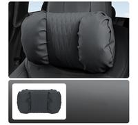 Car Headrest Pillow Cuscini per poggiatesta e supporto lombare in morbida pelle nappa per auto, cuscini per la vita(4)