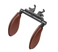 Car Headrest Pillow Cuscino cervicale ergonomico regolabile a 360° per auto con memory foam e cuscinetti laterali, adatto per BMW, adatto per Benz(A13 cloth Dark brown)