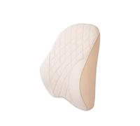 Car Headrest Pillow Cuscino per il collo dell'auto in pelle nappa, supporto per la vita, cuscino in memory foam, poggiatesta per auto, supporto lombare, accessori per sedili(Off white -waist)
