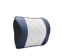 Car Headrest Pillow Cuscino per il collo dell'auto in pelle nappa, supporto per la vita, cuscino in memory foam, poggiatesta per auto, supporto lombare, accessori per sedili(Blue -Car headrest)