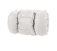 Car Headrest Pillow Cuscino per poggiatesta auto in morbida pelle nappa, supporto per il collo, supporto lombare, cuscino per il collo perforato, cuscini per la vita(White pillow)