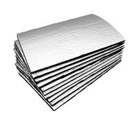 Car Heat Shield, 10 pezzi Automotive Sound Deadening Mat, alluminio Foil | Rubber Adhesive Backing Noise Insulation Mat for Engine, Roof, and Door, 9.84x7.09x0.2 Inches