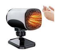 Car Heater - 12V Portable Heated Defroster And Window Defogger | Fast Heating Fan With 360° Rotary Base, Safety Protection, Compact Electric Warmer For Car, Truck, SUV, RV, Office, Bedroom, And Campin