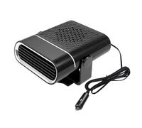 Car Heater Defroster - 12V 24V Windscreen Demister, 360° Rotating Compact Design, Plug-In Heating + Adhesive Mount, ABS Housing Heat-Resistant Build, For Cars & Minivans