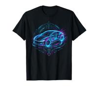 Car Hologram Electric Vehicle Futuristic Technology Maglietta