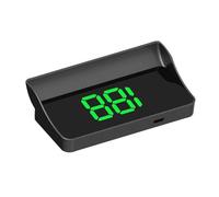 Car HUD Head Up Display Tachimetro GPS Velocità KMH Orologio Digitale Proiettore Digitale For Parabrezza Misuratore Di Velocità Elettronico(Green)
