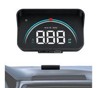 Car HUD Projector - 2.6x5.3x9cm Universal Heads Up Speedometer Display, Compact Windshield Mounted Speed Engine Data Reader with Easy Installation Connectivity Features | Automotive HUD for Sedan Mini