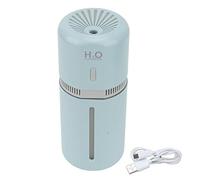 Car Humidifier | 180ml Large Capacity with Color Night Lights | Portable Cool Mist Humidifier for Bedroom/Office/Travel | USB Charging, 2 Spray Modes (Blue)