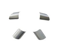 Car Interior 4 Pz/set In Acciaio Inox Decorazione Volante Dell'automobile Copertura Trim Adesivo Per Ford Per Focus 2 MK2 2005-2013 Car Styling Auto Pulsante Adesivo(Argento)