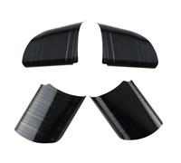 Car Interior 4 Pz/set In Acciaio Inox Decorazione Volante Dell'automobile Copertura Trim Adesivo Per Ford Per Focus 2 MK2 2005-2013 Car Styling Auto Pulsante Adesivo(Nero)