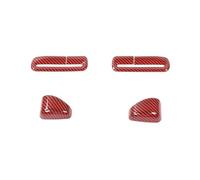 Car Interior Adesivi Per Copertura Decorativa Con Fibbia Cintura Sicurezza Per Seggiolino Auto Per Dodge Per Caricabatterie 2011-2022 Accessori Interni Adesivi Decorative(Red Carbon Fiber)