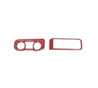 Car Interior Adesivi Per Copertura Decorativa Del Pannello Navigazione Dello Strumento Per Auto Per Wrangler JL Per Gladiator JT 2024 Up Accessori Interni Interni Auto(Red Carbon Fiber)