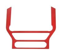 Car Interior Auto Center Console Navigazione GPS Pannello Decorativo Cornice Adesivi Di Copertura Per Ford Per Mustang 2015-2020 2021 2022 Accessori Styling Decori(Rosso)