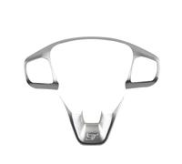 Car Interior Copertura Del Pannello Del Volante Per Ford Per Focus MK4 2019-2023 Rivestimento Del Telaio Del Pulsante Di Controllo Dello Sterzo Dell'auto ABS Auto Pulsante Adesivo(Argento)