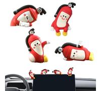 Car Interior Decor, Decorative Figure, 5.2cm/2.05 Inch 4cm/1.57 Inches Computer Monitor Ornament, Fire Extinguisher Shape, 4 Pieces, Home Office Truck Sedan Desk Display Epoxy