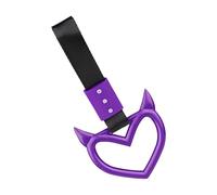 Car Interior Hand Strap - Rings Heart-Shaped, Heart Ring Car Safety Strap | Car Hand Strap Decorative Warning Loops Rear Bumper Warning Ring for Car Interior Exterior Decoration, Bumper Warning Ring