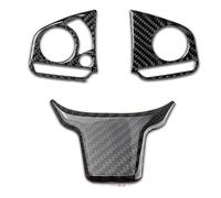 Car Interior Interno In Fibra Di Carbonio Volante Pannello Interruttore Labbro Copertura Trim Decalcomanie Adesivo Per Civic 10th Gen 2016-2021 Auto Pulsante Adesivo(3pcs)