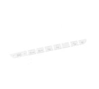Car Interior Per A4 B9 Q5L Q5 Console Centrale Condizionatore D'aria Pulsanti Interruttore Volume Sedile Automatico Copertura Della Manopola Adesivo Trim Interni Auto(B Model Silver)