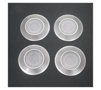 Car Interior Per BMW X1 Serie 3 E90 E91 E84 Pannello Porta Auto Altoparlante Suono Pad Stereo Audio Altoparlante Copertura Adesivi Trim Auto Auto Pulsante Adesivo(4 pcs Silver)