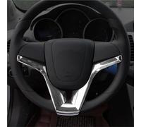 Car Interior Per Chevy Per Classic Per Cruze Sedan Hatchback 2009-2014 Car Steering Wheel Trim Cover Adesivo Cromato Accessori Styling Decori(Glossy Silver)