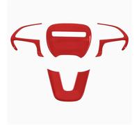 Car Interior Per Dodge Per Challenger Per Charger 2015-2021 Coprivolante Con Finiture In Fibra Di Carbonio Accessori Interni Auto(Rosso)
