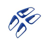 Car Interior Per Ford Per Focus 3 4 2015-2017 LHD Car Interior Maniglia Interna Della Porta Coperchio Di Protezione Ciotola Per Porta Trim Adesivo Auto Pulsante Adesivo(Blu)
