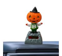 Car Interior Pumpkin Decoration Figurine | Halloween Solar Dancing Toy
