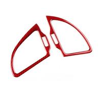 Car Interior Reale Morbida Fibra Di Carbonio Adesivo Per Kia Per Stinger 2019-2023 LHD RHD Strumento Di Auto Presa Di CORRENTE Vent Trim Accessori Auto Pulsante Adesivo(For RHD Red Carbon)